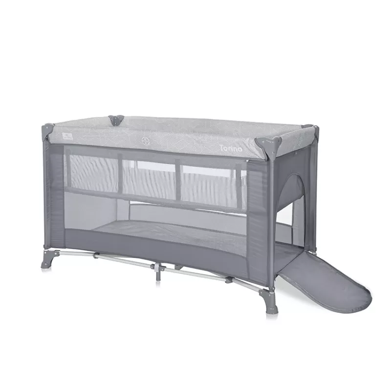 Patut pliabil Torino, 2 nivele, Grey Elements 3
