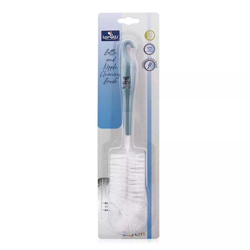 Perie de curatat biberoane, tetine si cani, Blue 4