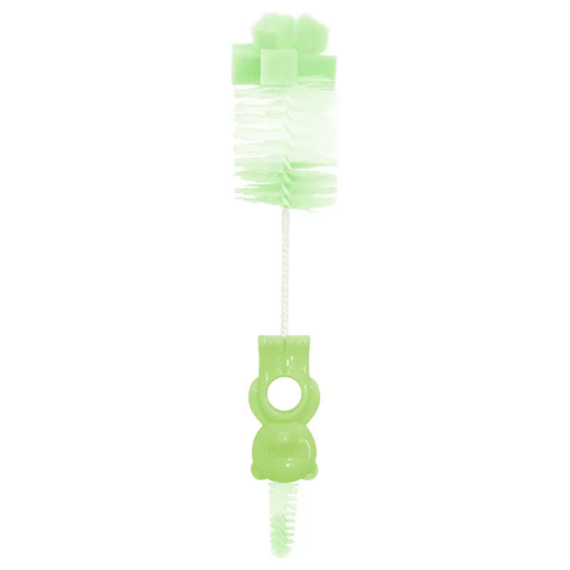 Perie de curatat biberoane, tetine si cani, Green 1