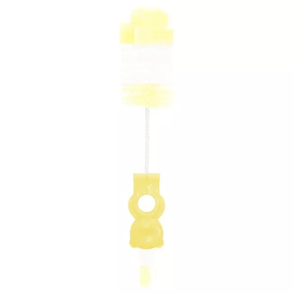Perie de curatat biberoane, tetine si cani, Yellow 1