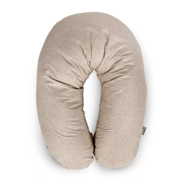 Perna alaptare, 190 cm, husa 100% bumbac ranforce, Beige Sky 1