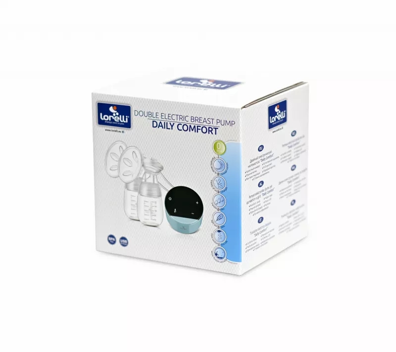 Pompa de san electrica dubla, Daily Comfort, LED touch screen, 3 moduri de functionare, Blue 2
