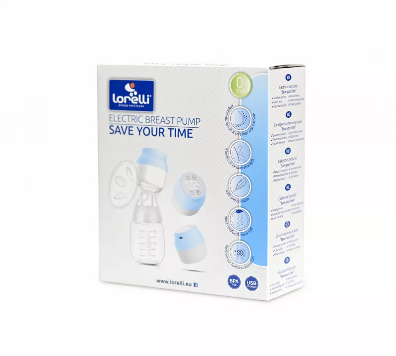 Pompa de san electrica, Save Your Time, display LED, 2 moduri de functionare, Blue 2
