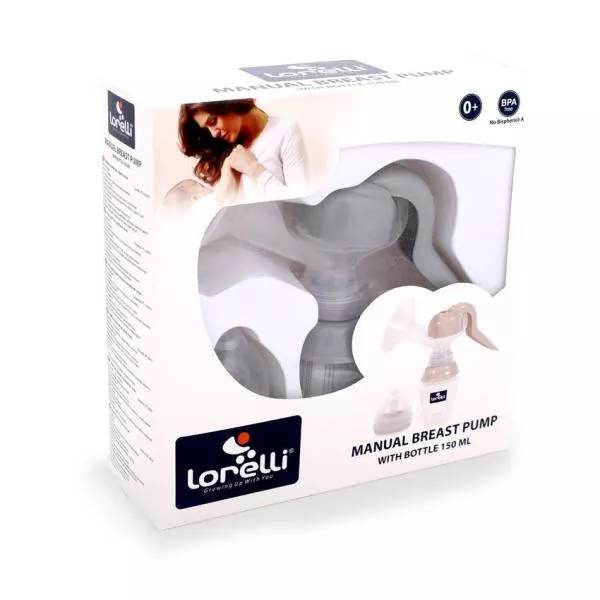 Pompa de san manuala, cu biberon 150 ml inclus, Blue 6