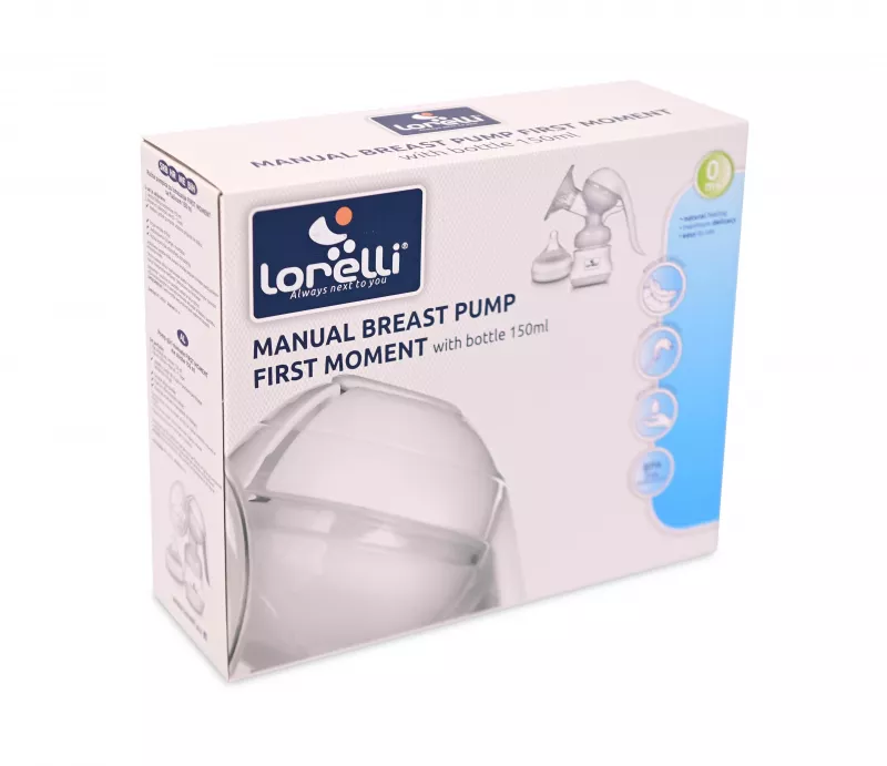 Pompa de san manuala, First Moment, cu biberon 150 ml inclus 2