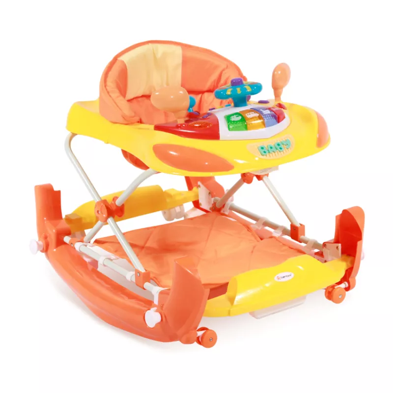 Premergator leagan, W1224CE, cu eurobaza, sezut complet reglabil, Orange 1