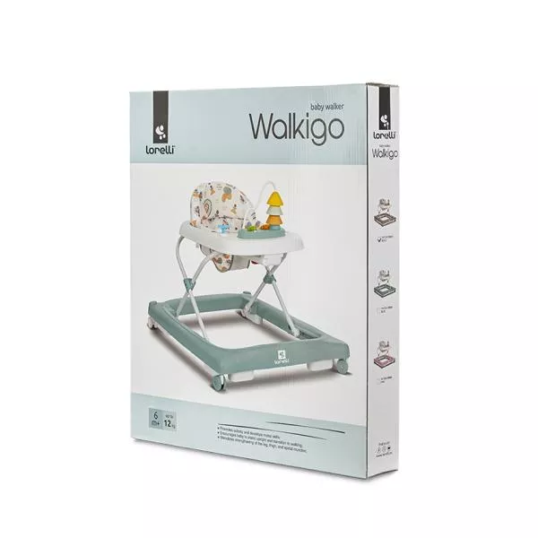 Premergator, Walkigo, panou muzical cu jucarii, 3 pozitii de inaltime, baza lata si stabila, 6 luni+, Beige 3