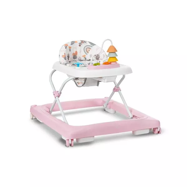 Premergator, Walkigo, panou muzical cu jucarii, 3 pozitii de inaltime, baza lata si stabila, 6 luni+, Pink 1