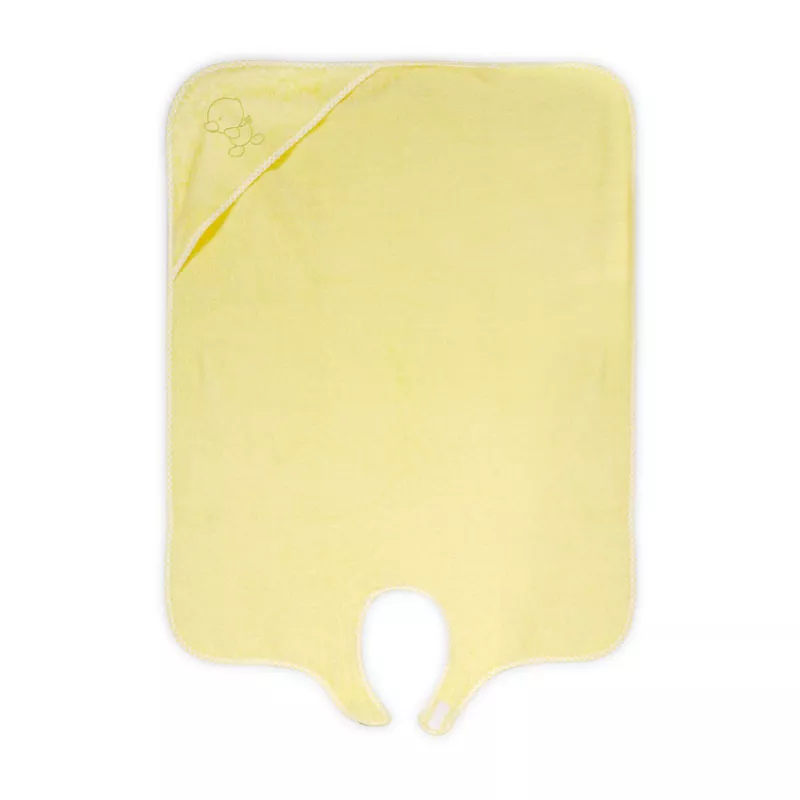 Prosop dublu de baie, 80x100 cm, cu capison, Yellow 2