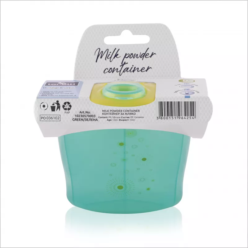 Recipient compartimentat pentru lapte praf, Green 2