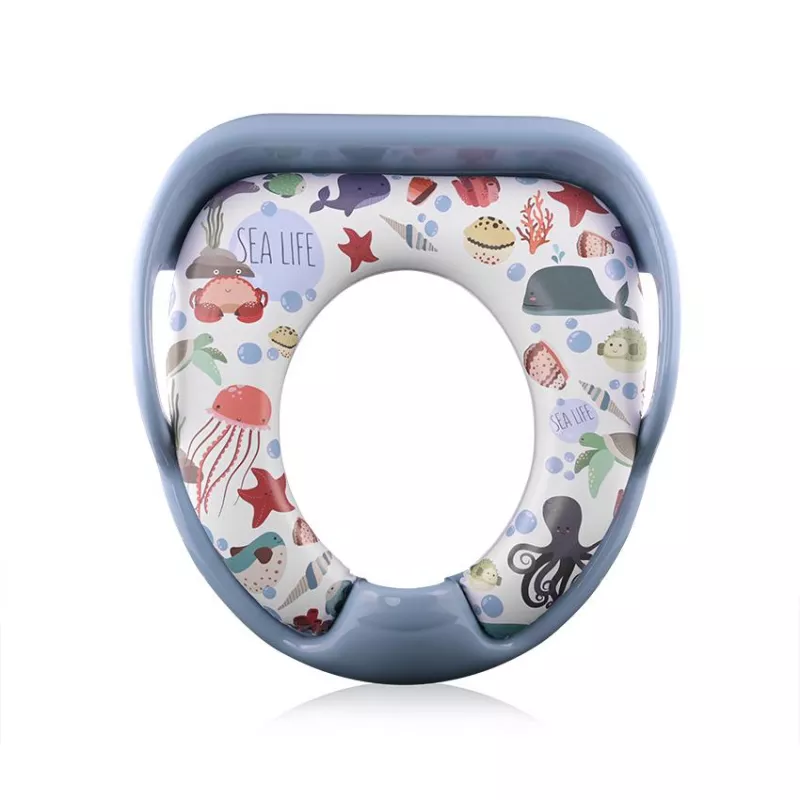 Reductor moale pentru toaleta, cu manere, model universal, Ocean Blue 2
