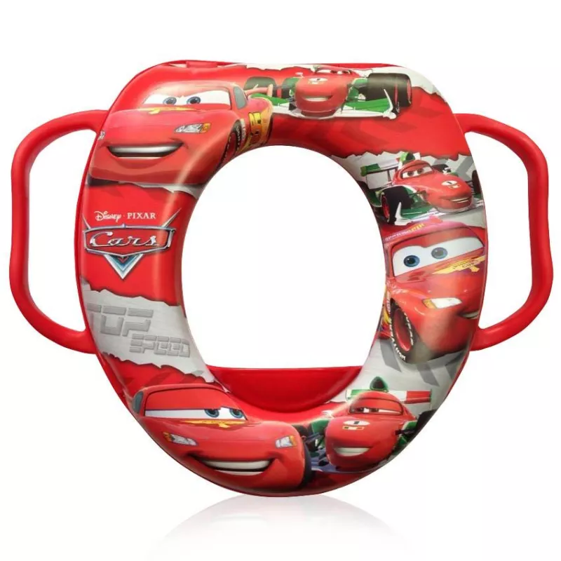 Reductor moale pentru toaleta, Disney, cu manere, Cars Red 1