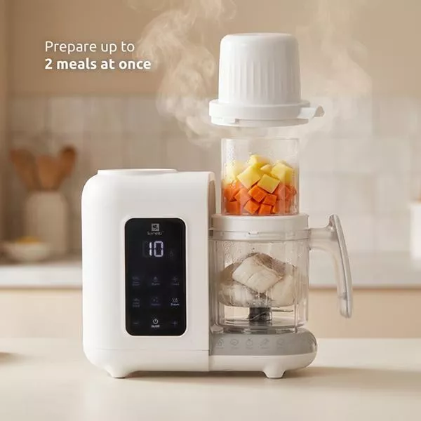 Robot multifunctional pentru prepararea hranei bebelusului, Healthy Baby Chef 7 in 1, gatire la abur, blender, incalzire, sterilizare, 300 W 11
