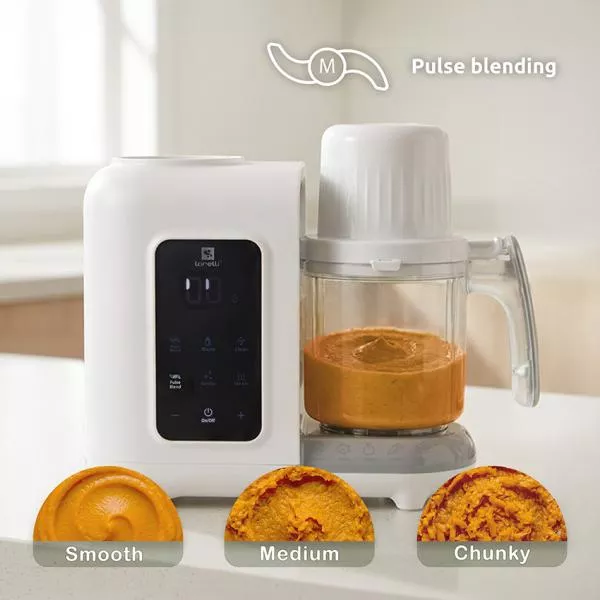 Robot multifunctional pentru prepararea hranei bebelusului, Healthy Baby Chef 7 in 1, gatire la abur, blender, incalzire, sterilizare, 300 W 12
