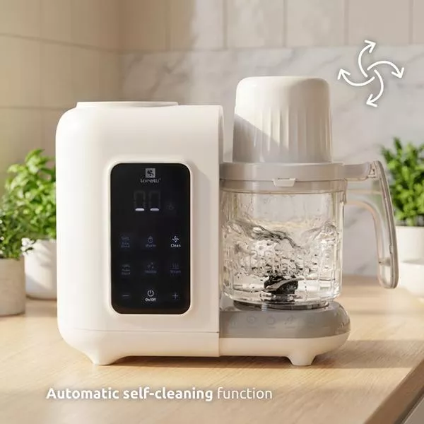 Robot multifunctional pentru prepararea hranei bebelusului, Healthy Baby Chef 7 in 1, gatire la abur, blender, incalzire, sterilizare, 300 W 6