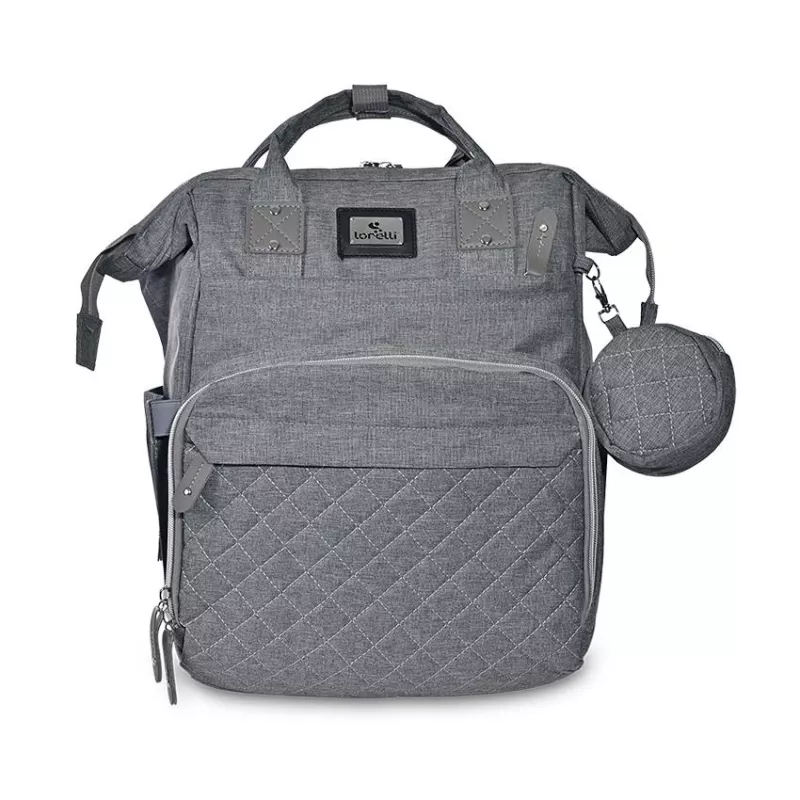 Rucsac accesorii bebelusi Danny, multiple compartimente, buzunar izoterm, Grey 1