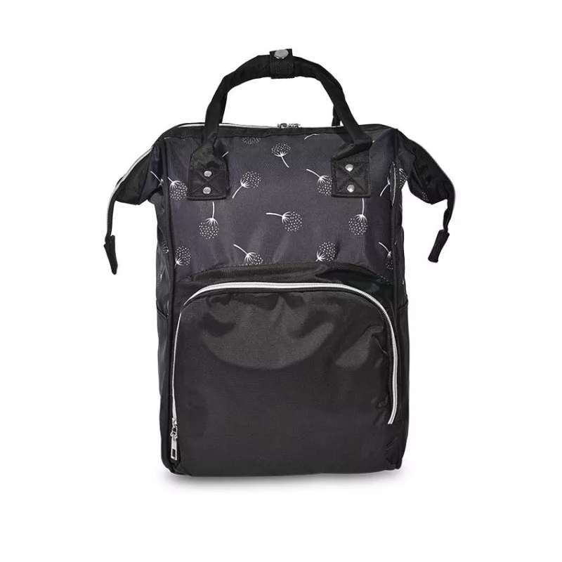 Rucsac accesorii bebelusi Tender, multiple compartimente, buzunar izoterm, Black 1