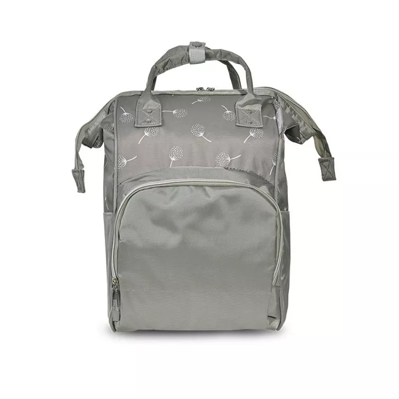 Rucsac accesorii bebelusi Tender, multiple compartimente, buzunar izoterm, Grey 1