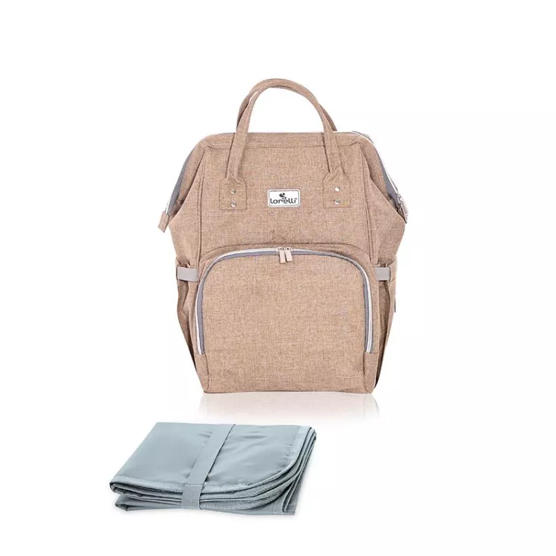 Rucsac accesorii bebelusi, Tina, multiple compartimente, Beige 1