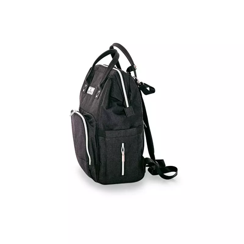Rucsac accesorii bebelusi, Tina, multiple compartimente, Black 3