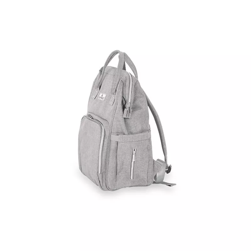 Rucsac accesorii bebelusi, Tina, multiple compartimente, Grey 4