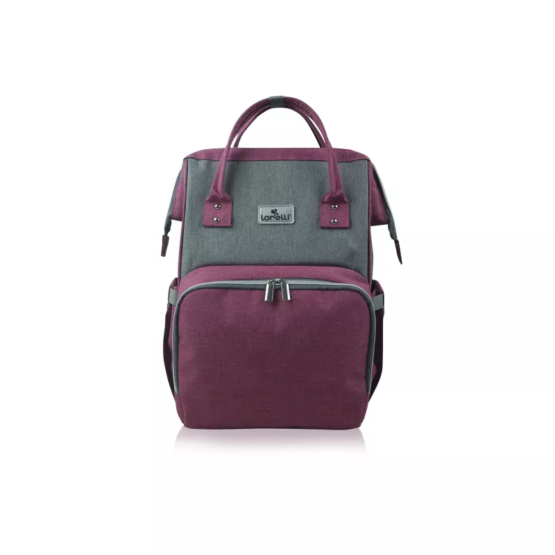 Rucsac accesorii bebelusi, Tina, multiple compartimente, Pink & Grey 1