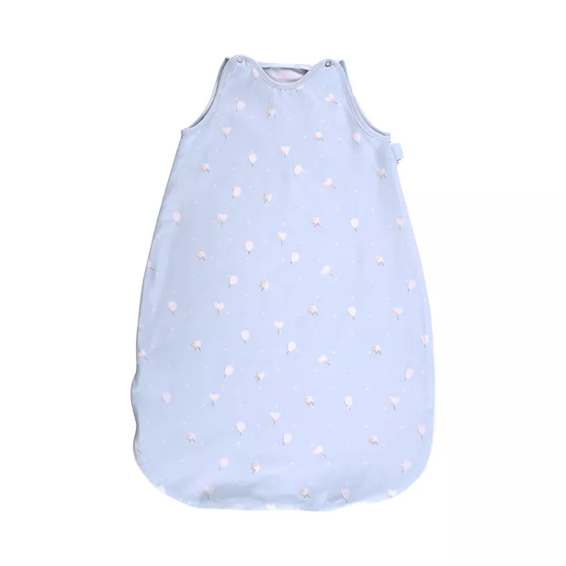 Sac de dormit de vara, 95 cm, 18-24 luni, bumbac ranforce, Train Blue 1