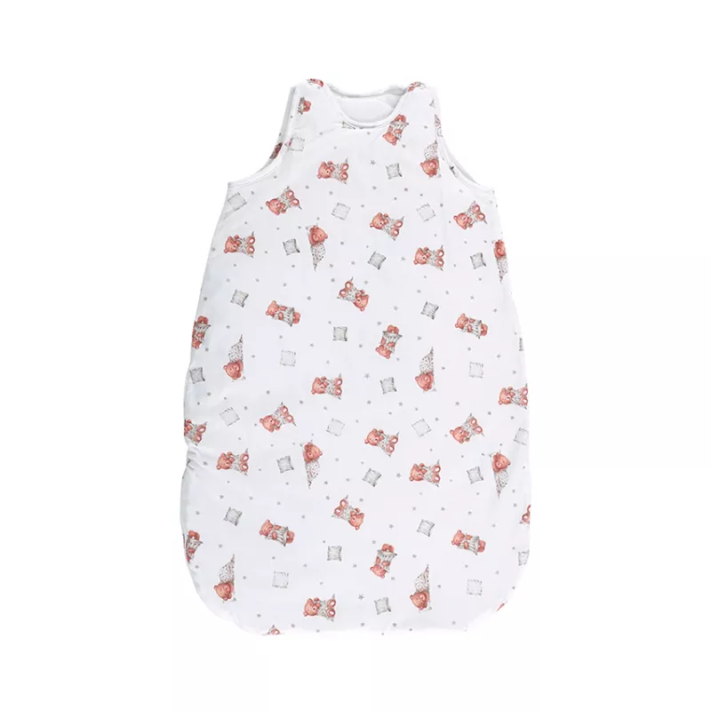 Sac de dormit de vara, 95 cm, 18-24 luni, bumbac ranforce, Bears & Pillows Beige 1