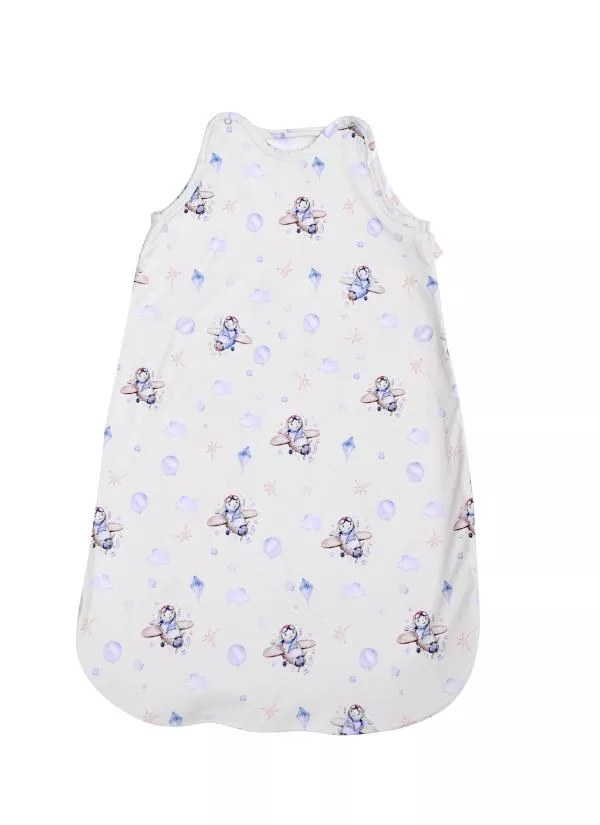 Sac de dormit de vara, 95 cm, bumbac ranforce, Aeroplane 1