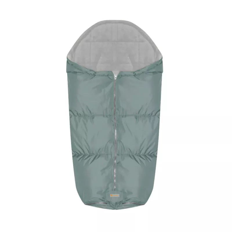 Sac termic de iarna pentru carucior, impermeabil, captuseala polar fleece, Iceberg Green 1