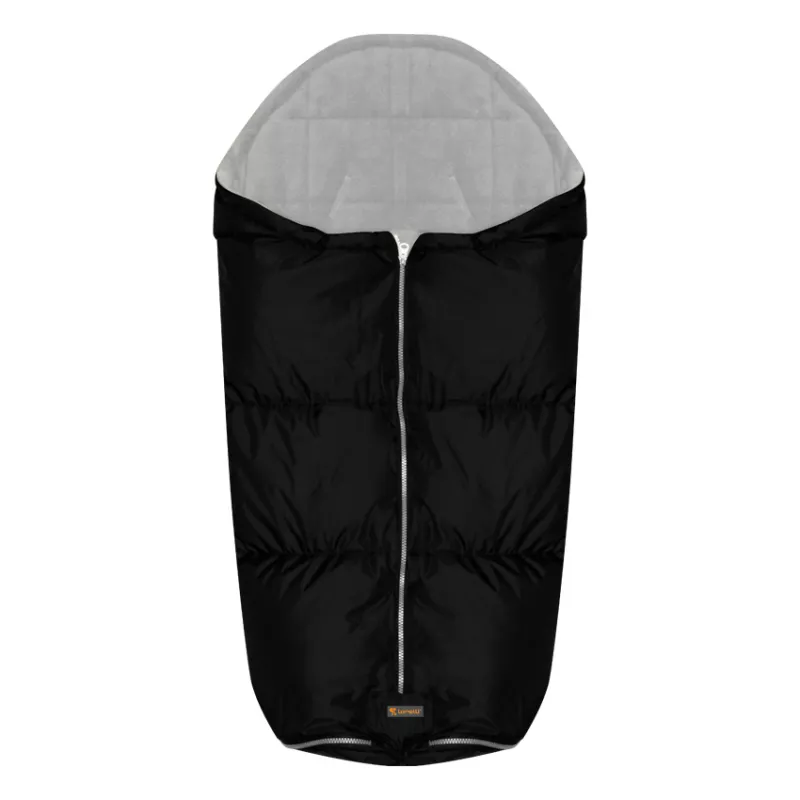 Sac termic de iarna pentru carucior, impermeabil, captuseala polar fleece, Black 1