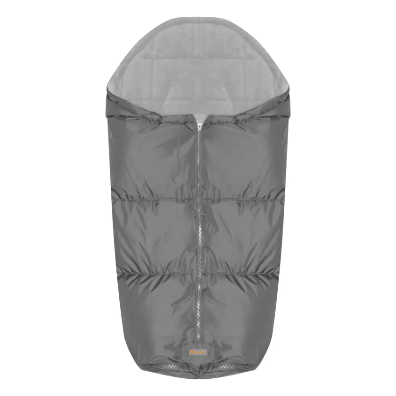 Sac termic de iarna pentru carucior, impermeabil, captuseala polar fleece, Grey 1