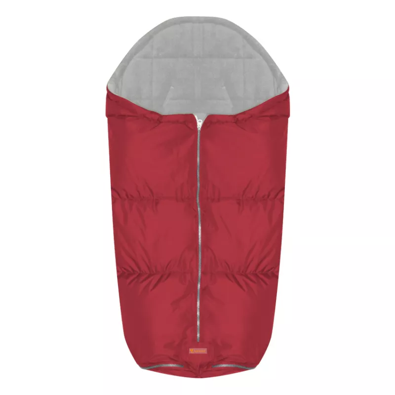 Sac termic de iarna pentru carucior, impermeabil, captuseala polar fleece, Red 1