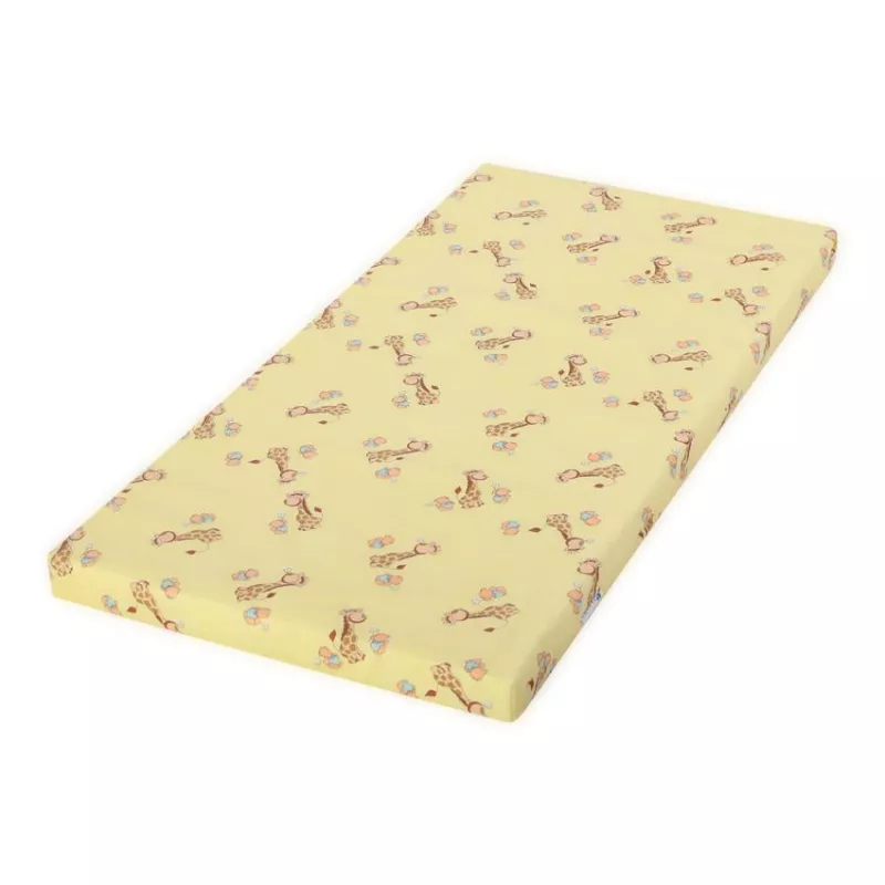 Saltea CLASSIC din spuma 60/120/9 cm, Girafa Galben 1