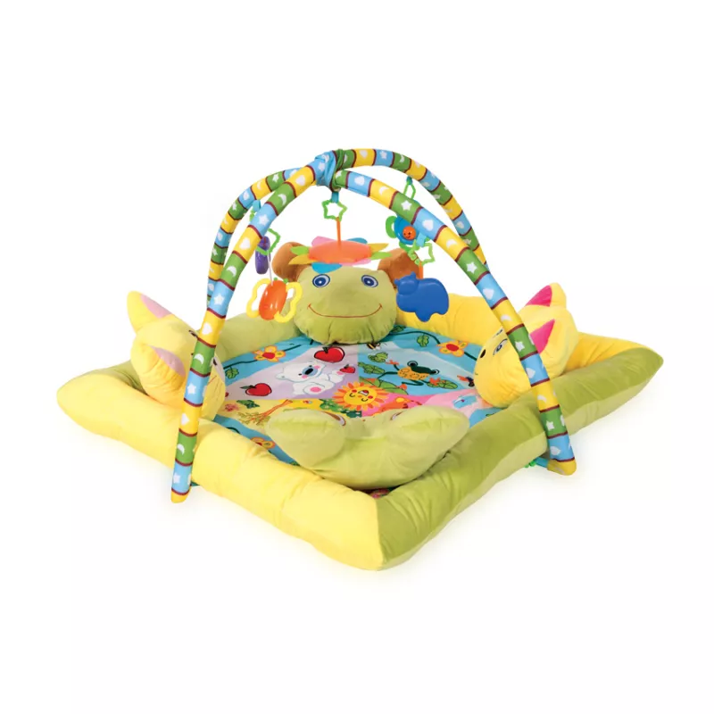 Saltea de activitate, Play Gym, cu 4 pernute, 88x88 cm 1