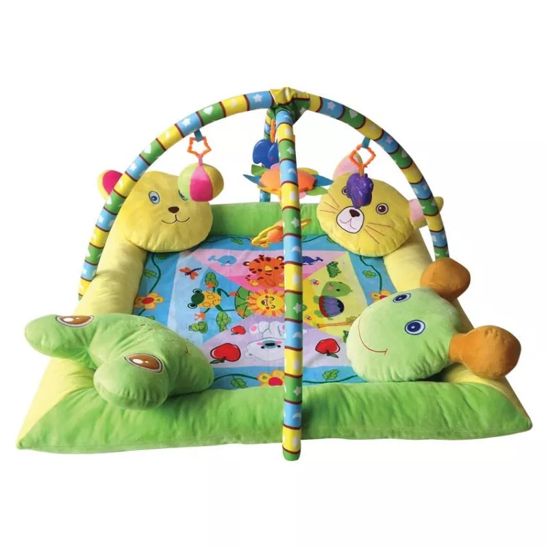 Saltea de activitate, Play Gym, cu 4 pernute, 88x88 cm 3
