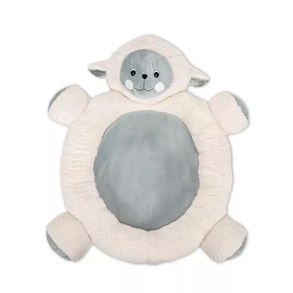 Saltea de activitate, Play Gym Mary, material plusat moale, 95 x 95 cm, 0 luni+, Grey 2