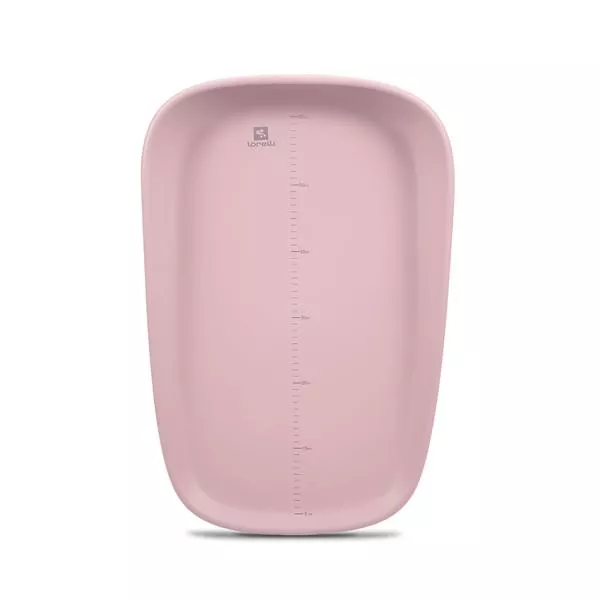 Saltea de infasat din spuma poliuretanica moale, Lulu, suprafata gradata, antialunecare, impermeabila, 43 x 10 x 68 cm, Pink 2