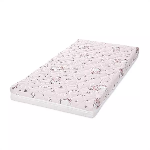 Saltea pat, Havana, 60 x 120 x 10 cm, cocos si spuma elastica, Pink Ballerina Bear 1