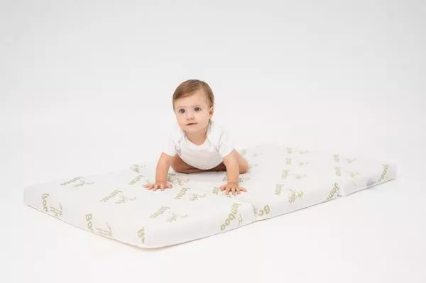 Saltea pliabila de voiaj, Air Comfort Bamboo, 60x120x6 cm, husa detasabila, spuma elestica 4