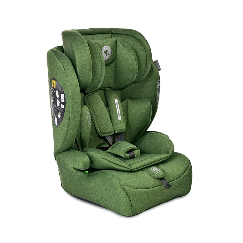Scaun auto Adventure, i-Size, de la 15 luni pana la 12 ani, 76-150 cm, Verde 1