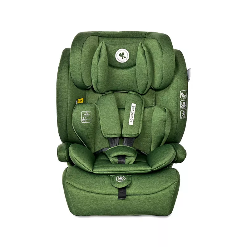 Scaun auto Adventure, i-Size, de la 15 luni pana la 12 ani, 76-150 cm, Verde 2