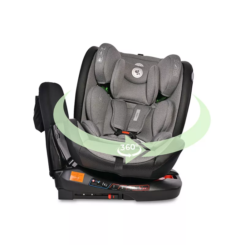 Scaun auto Ares, Isofix, i-Size, rotativ 360 grade, 40-150 cm, 0 luni-12 ani, Grey 4