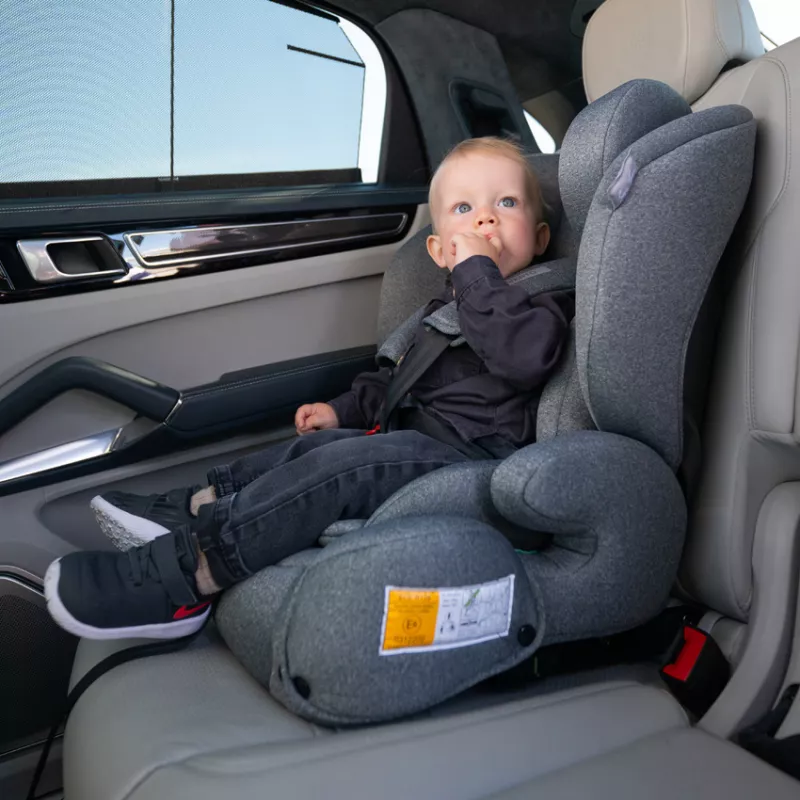 Scaun auto Benevento, Isofix, i-Size, 15 luni-12 ani, 76-150 cm, Verde Pin 3
