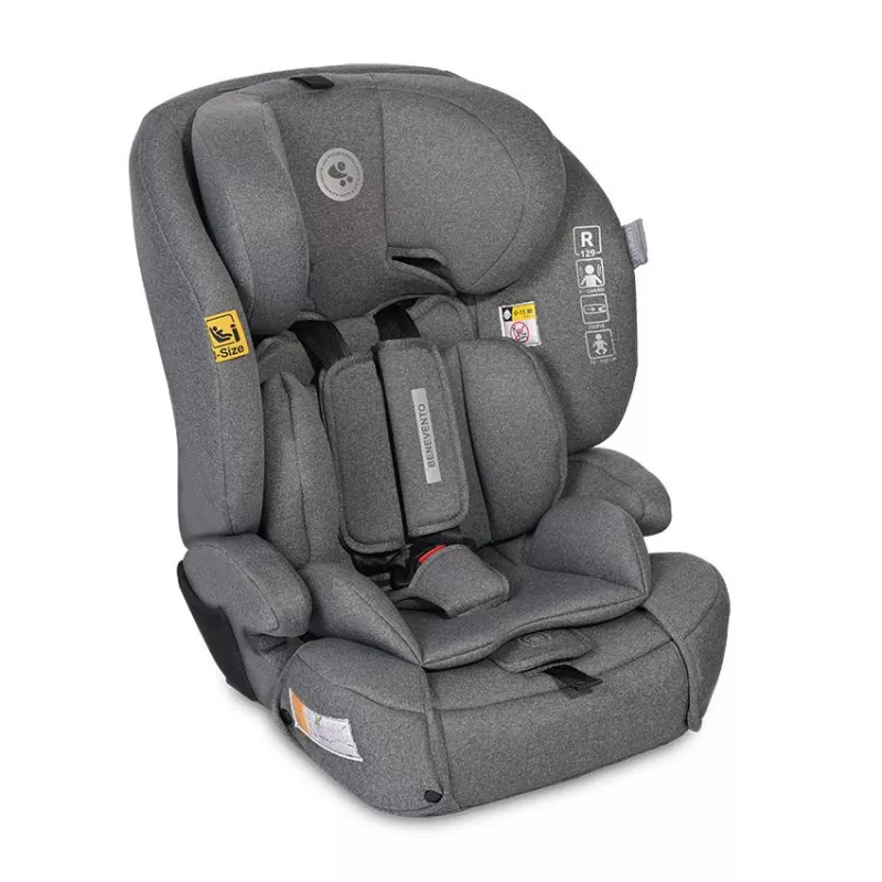 Scaun auto Benevento, Isofix, i-Size, 15 luni-12 ani, 76-150 cm, Gri 1