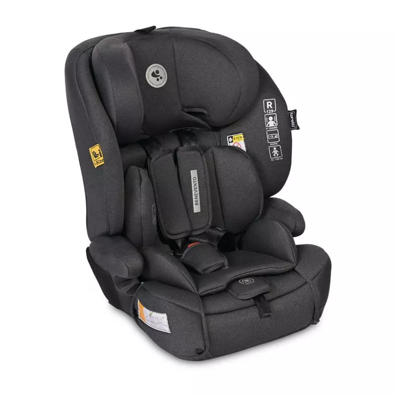 Scaun auto Benevento, Isofix, i-Size, 15 luni-12 ani, 76-150 cm, Negru Jasper 1