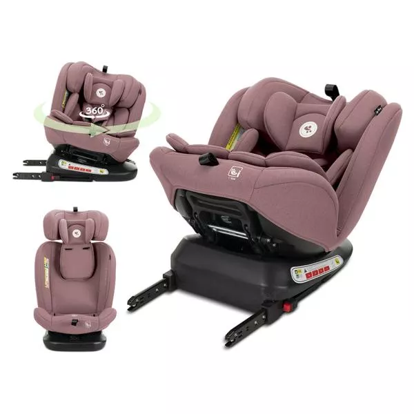 Scaun auto Capella, Isofix, i-Size, rotativ 360 grade, 0 Luni-12 Ani, 40-150 cm, Pink 1