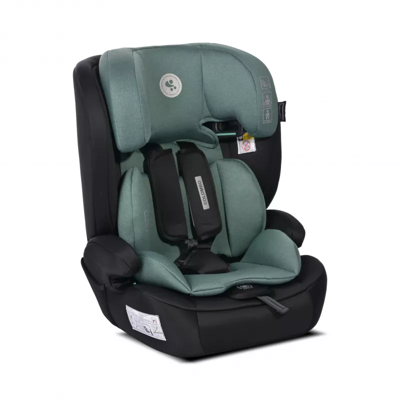 Scaun auto Colombo, i-Size, de la 15 luni pana la 12 ani, 76-150 cm, Verde Pin 1