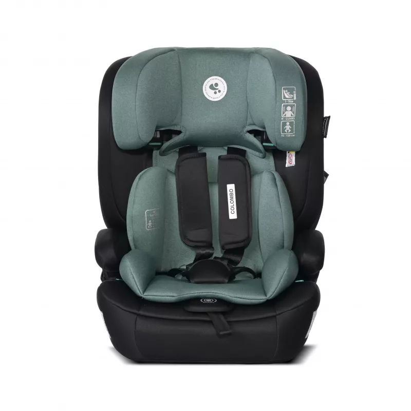 Scaun auto Colombo, i-Size, de la 15 luni pana la 12 ani, 76-150 cm, Verde Pin 2