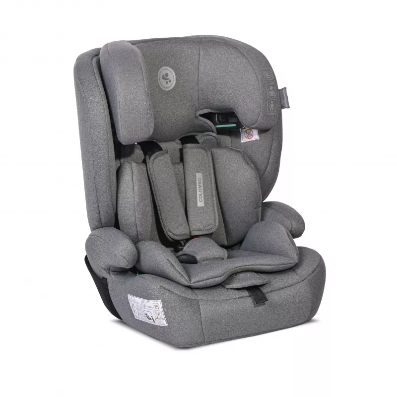 Scaun auto Colombo, i-Size, de la 15 luni pana la 12 ani, 76-150 cm, Gri 1
